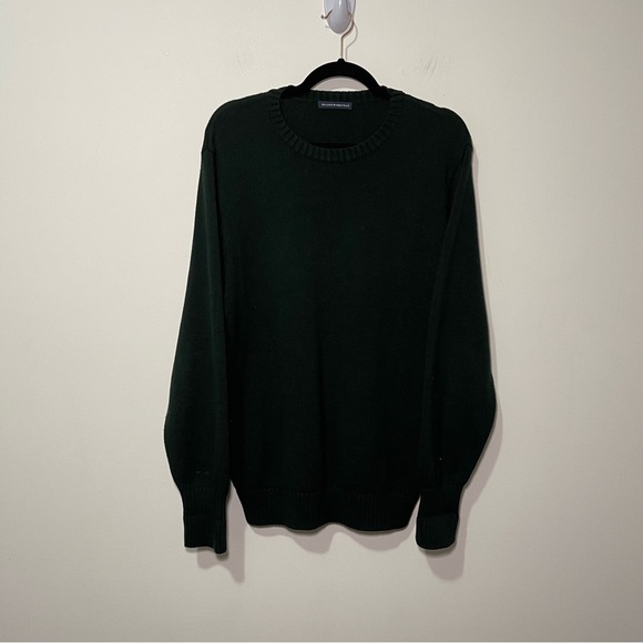 Brandy Melville Brianna Dark Green Knit Crewneck fairy Sweater Cotton Blend OS - Picture 2 of 11